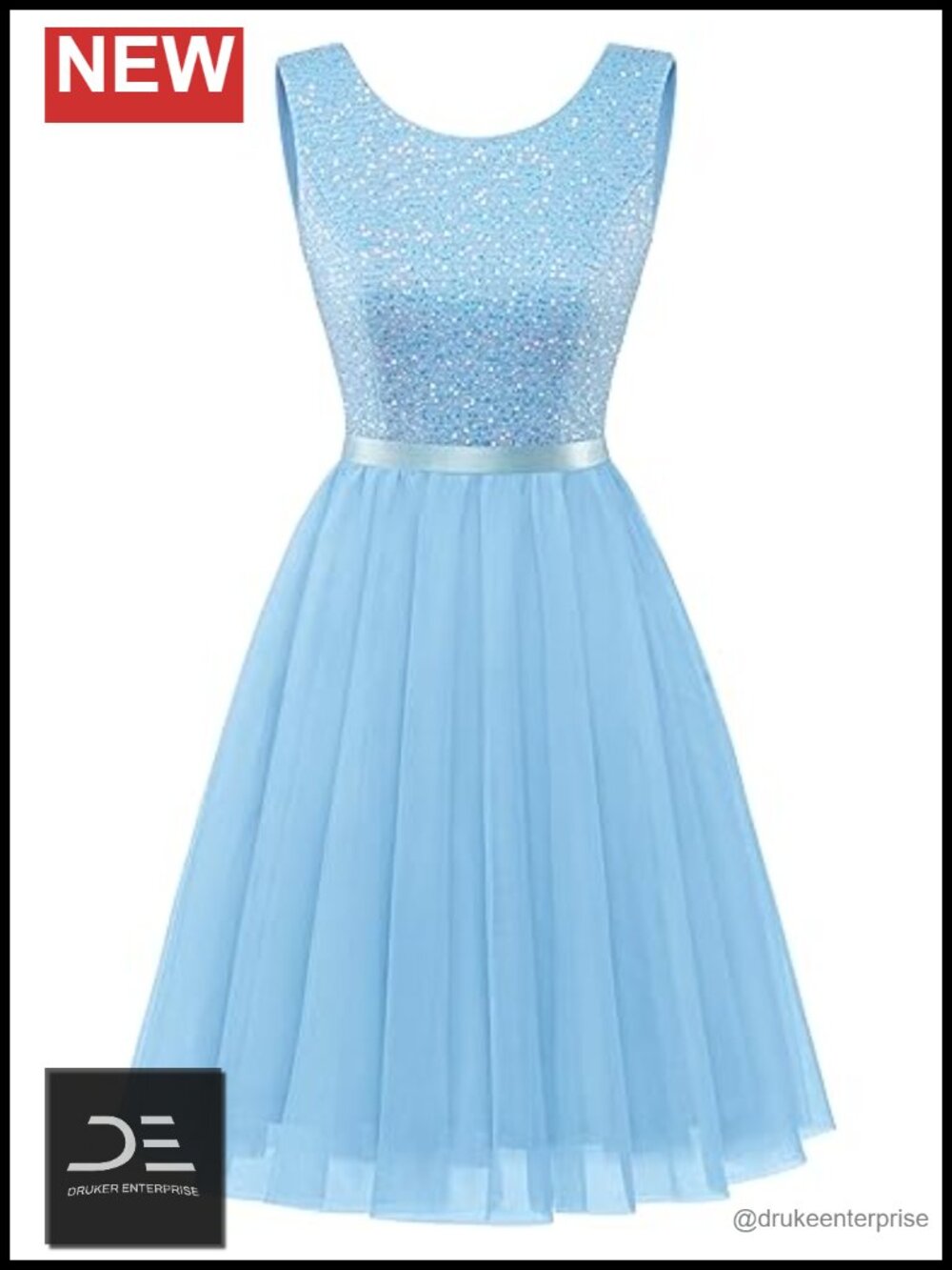 Sequin Prom Dress Sleeveless A-Line Mini Cocktail Homecoming Formal